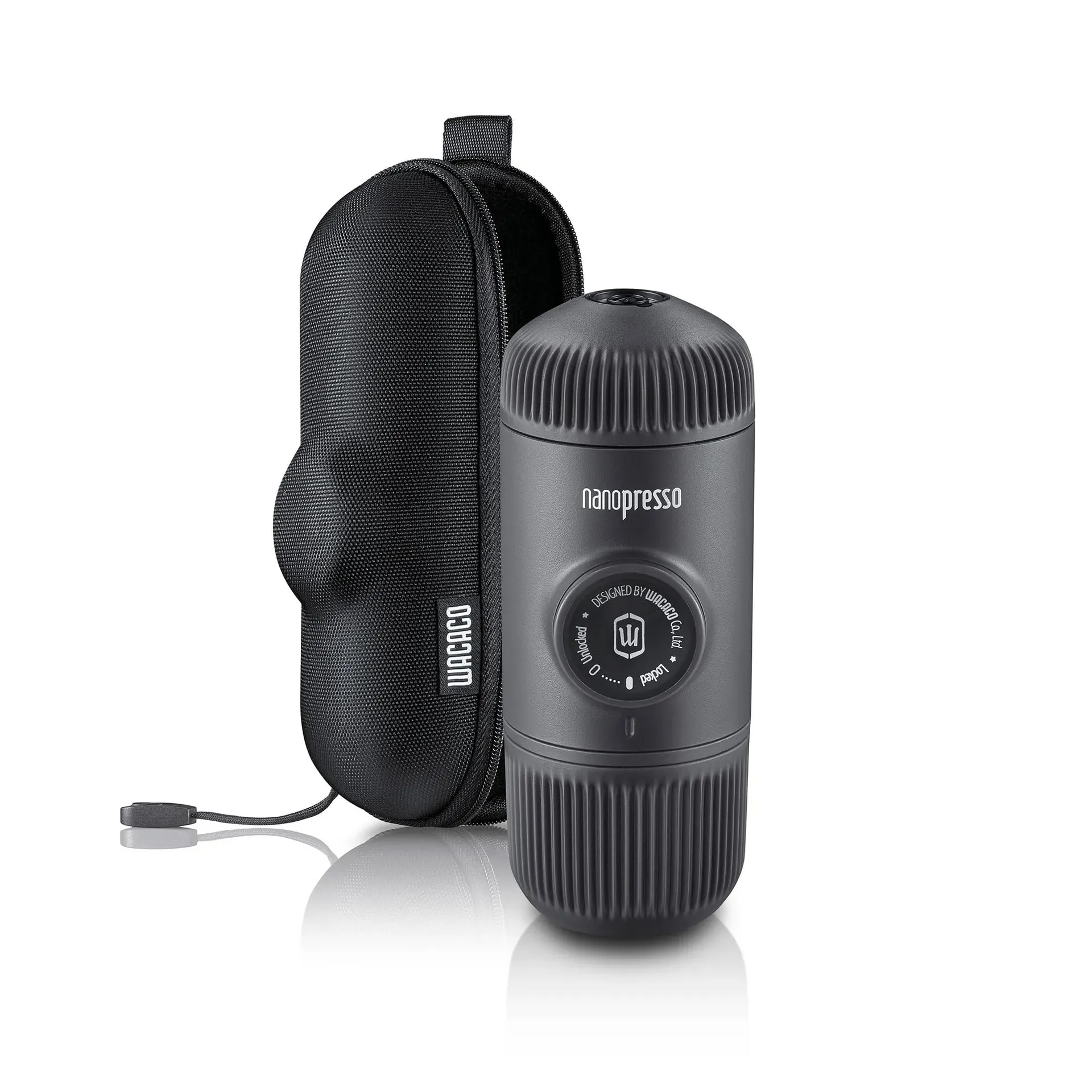 Wacaco Nanopresso compact hand-pumped espresso maker with 80ml water tank