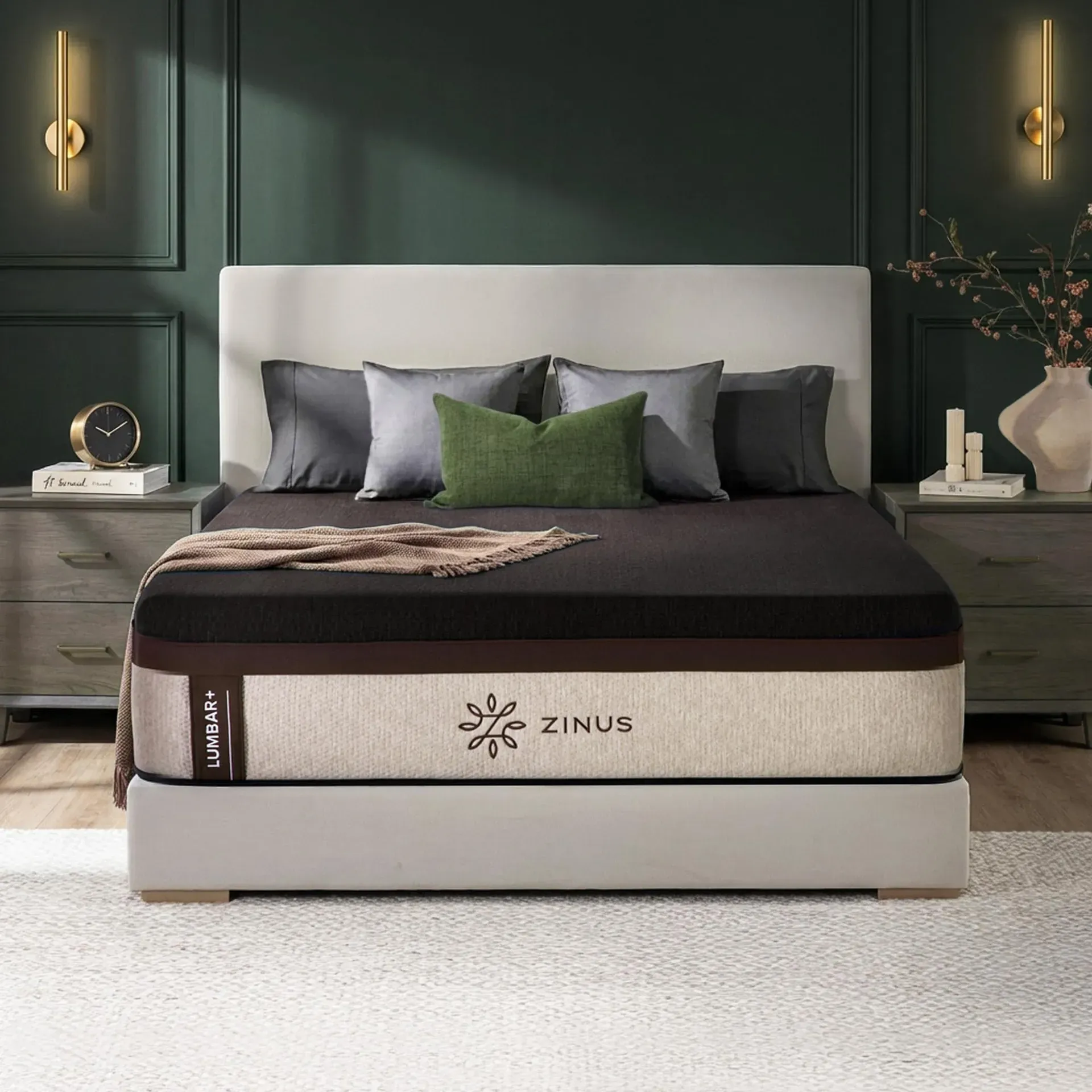 Zinus Lumbar+ Premium 14 inch memory foam mattress with zoned support