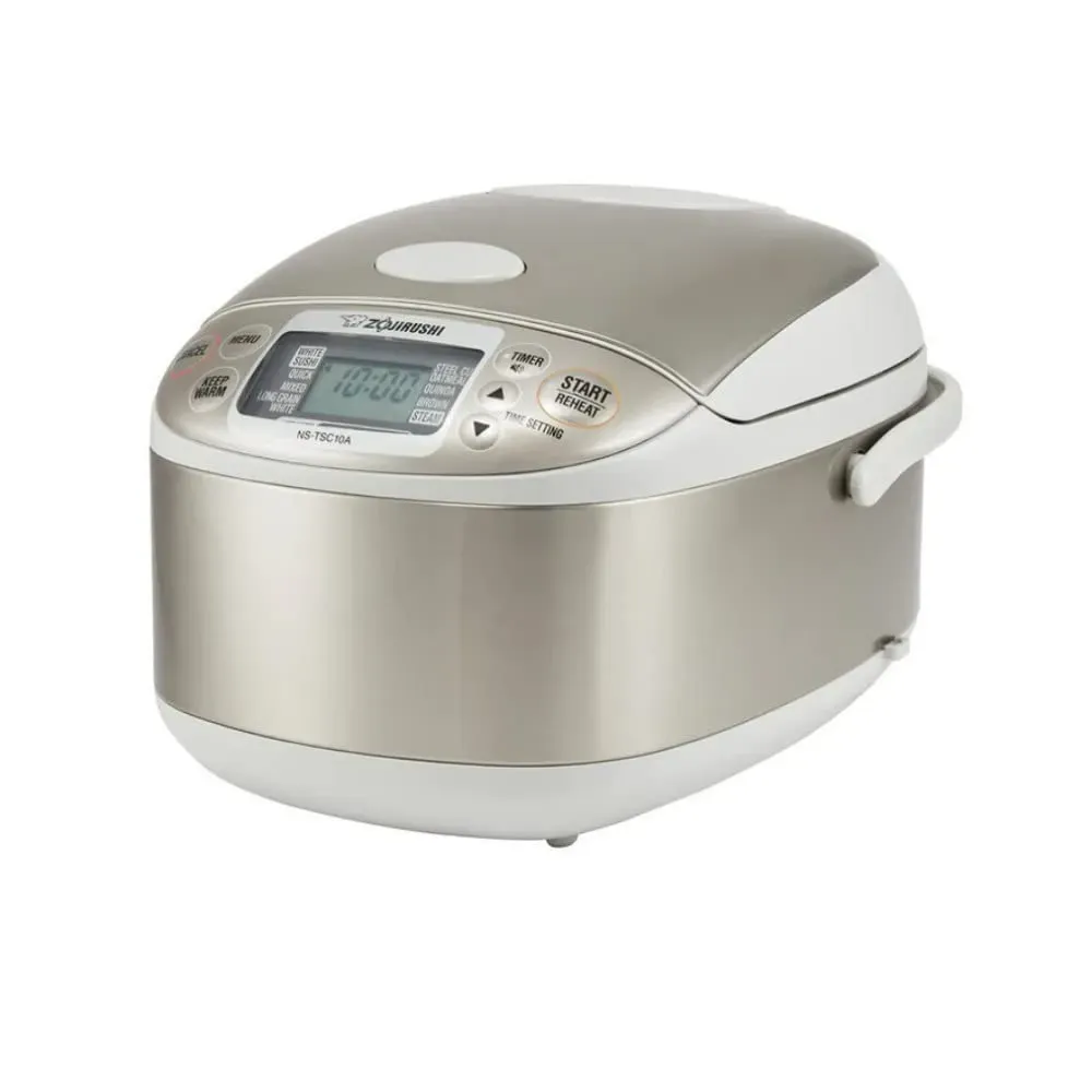 Zojirushi NS-TSC10AXH Micom rice cooker with detachable inner lid and stainless exterior
