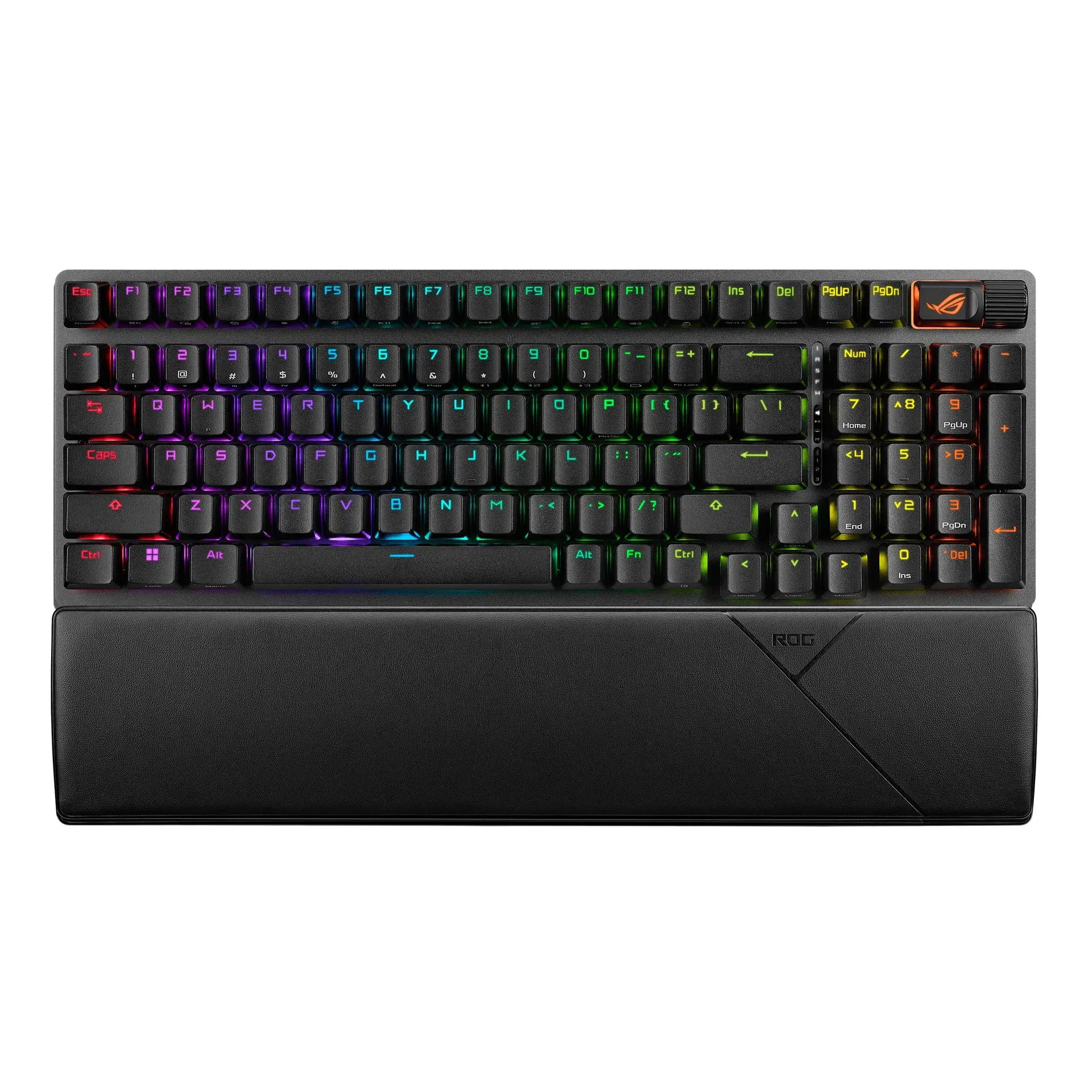 ASUS ROG Strix Scope II 96 wireless mechanical gaming keyboard with 96% compact layout and RGB lighting