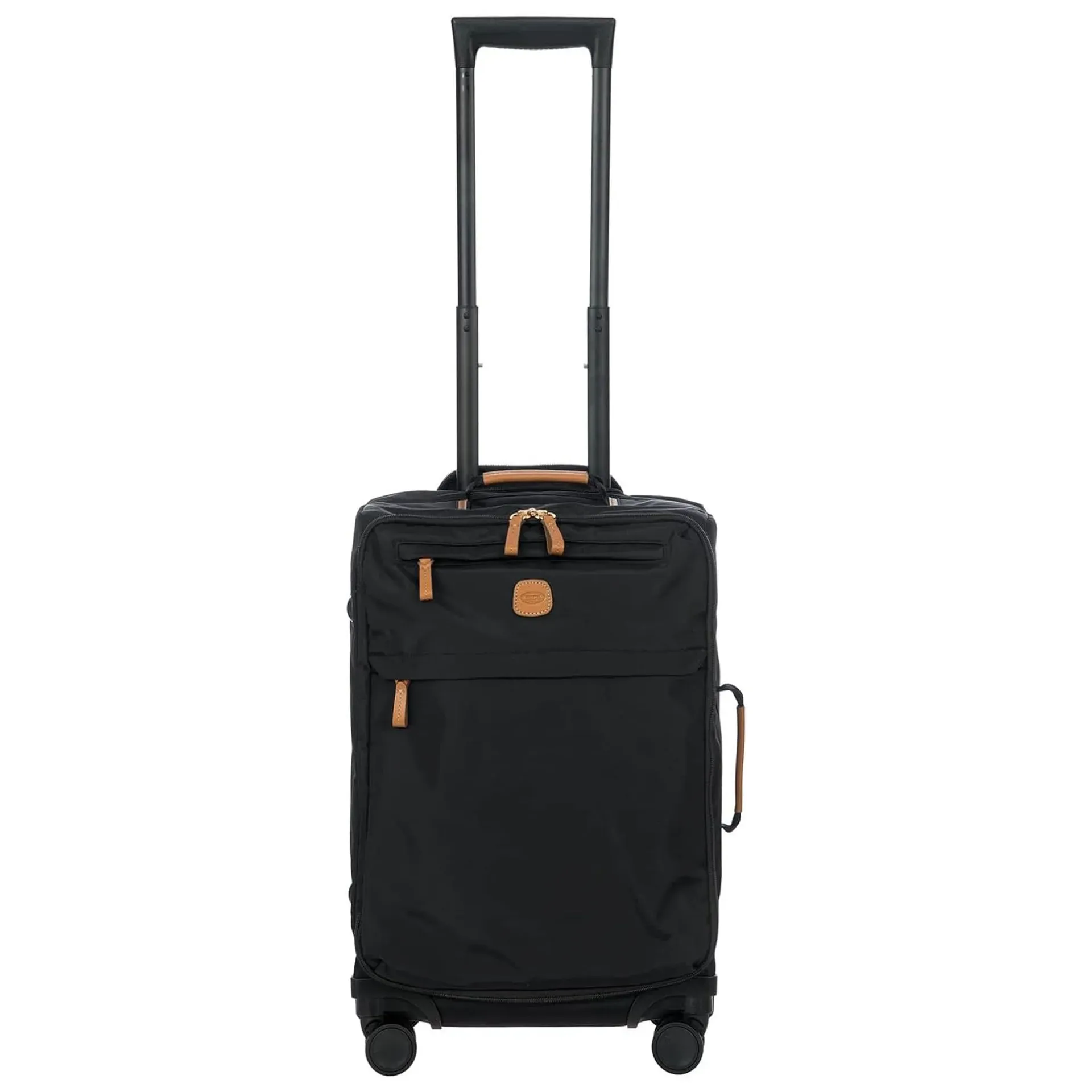 Bric's X-Travel 21 inch carry-on spinner suitcase with Tuscan leather accents