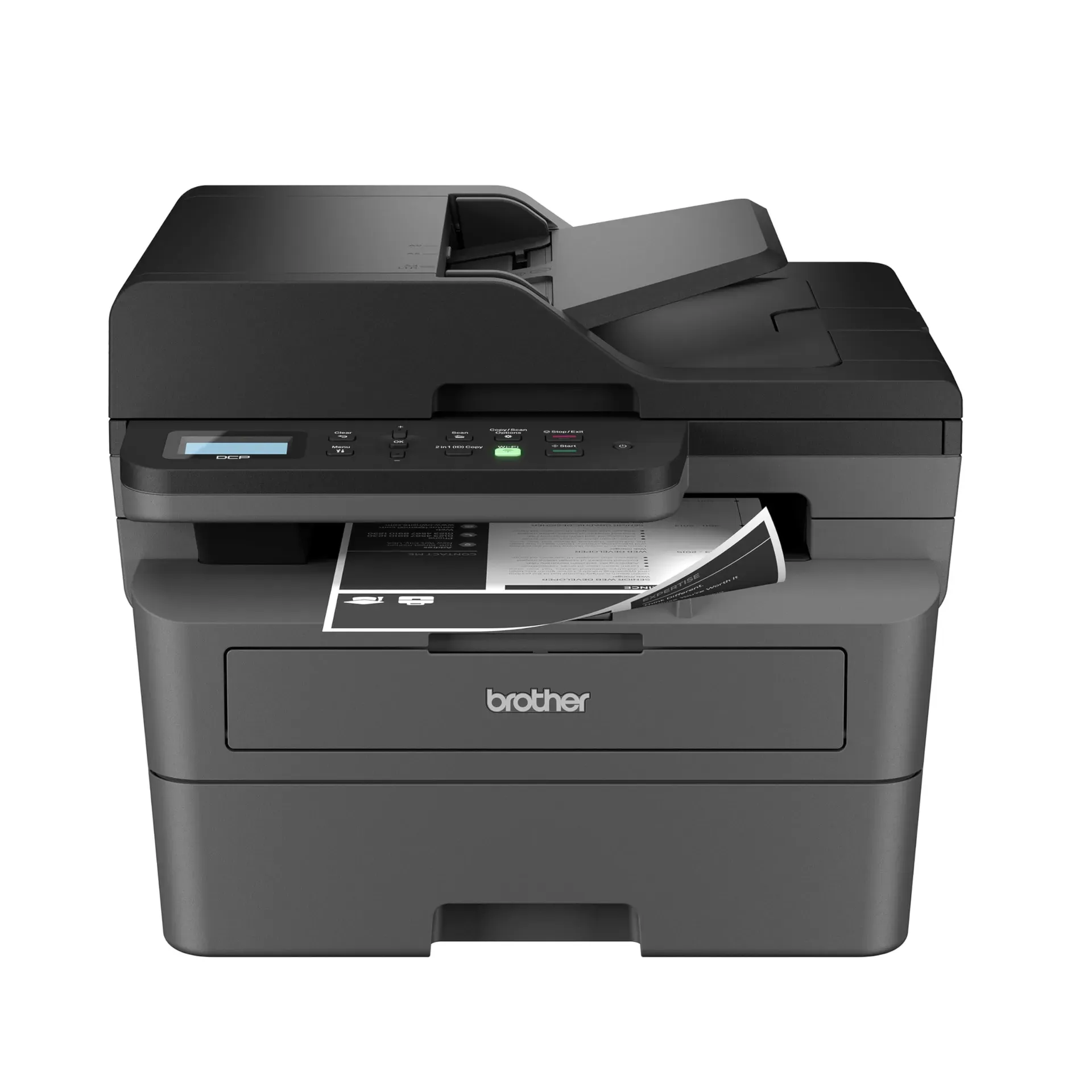 Brother DCP-L2640DW wireless compact monochrome laser printer with 50-page ADF