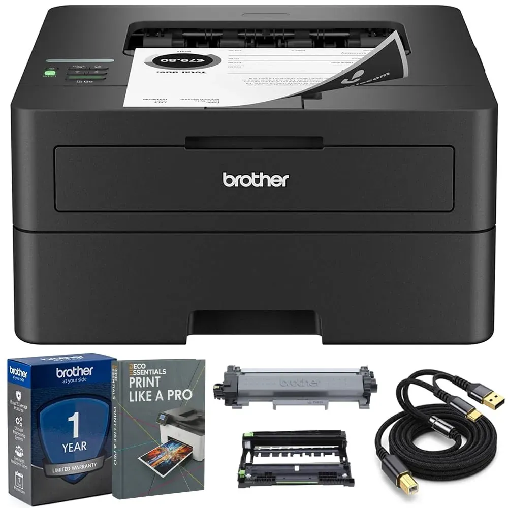 Brother HL-L2460DW wireless compact monochrome laser printer, print-only model at $180