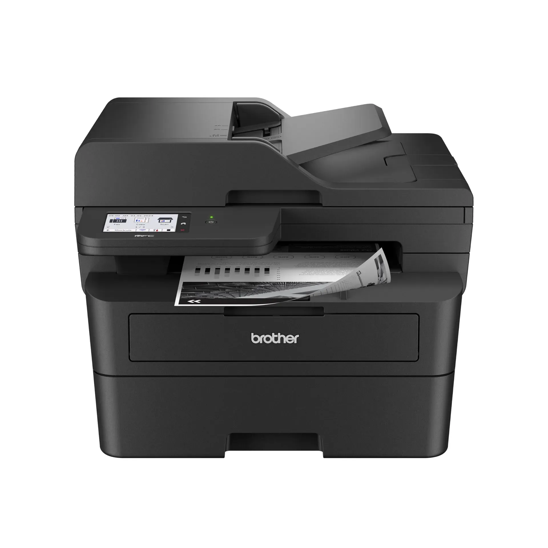 Brother MFC-L2900DW professional monochrome all-in-one laser printer with cloud app touchscreen