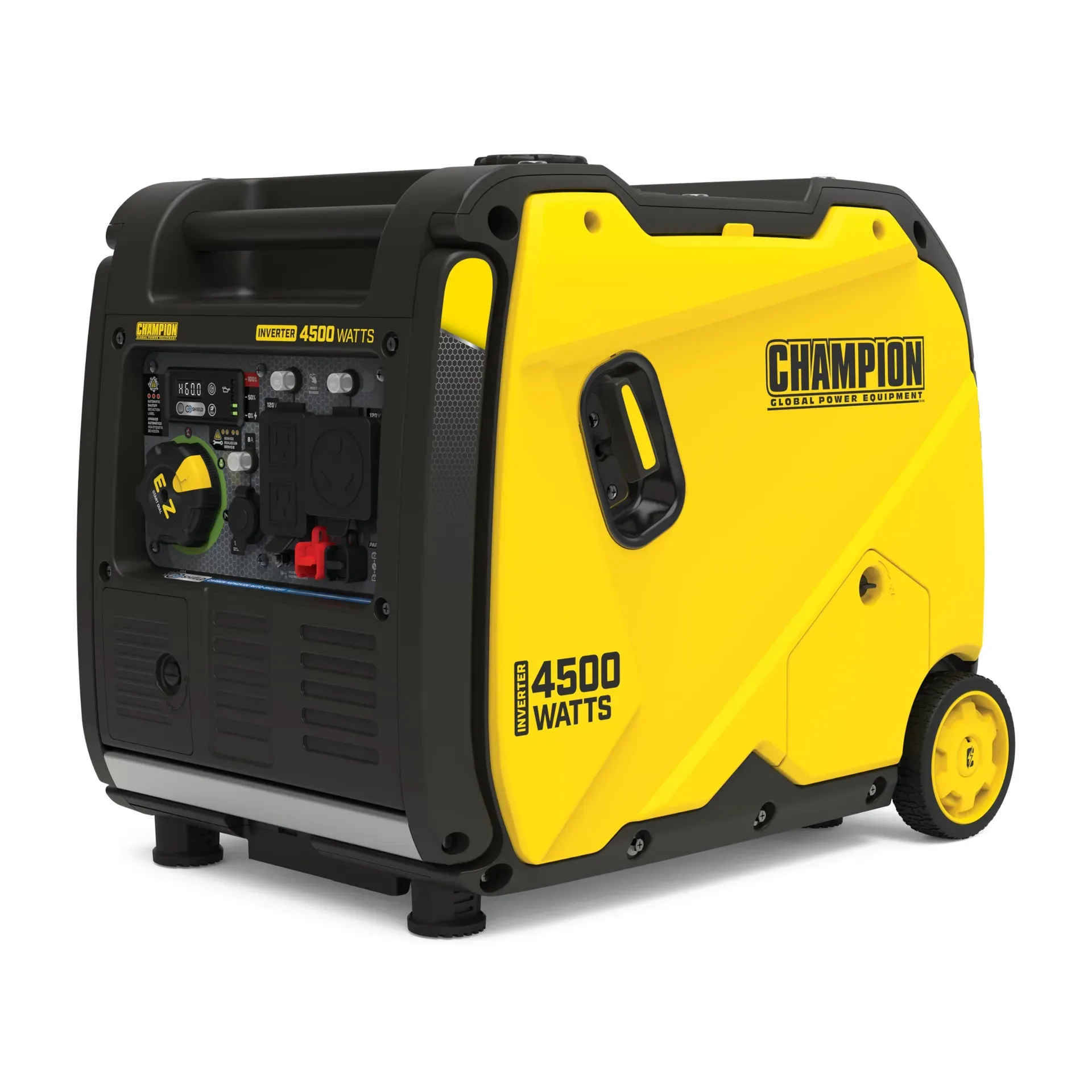Champion 4500-watt dual fuel portable inverter generator for RV and camping with CO Shield