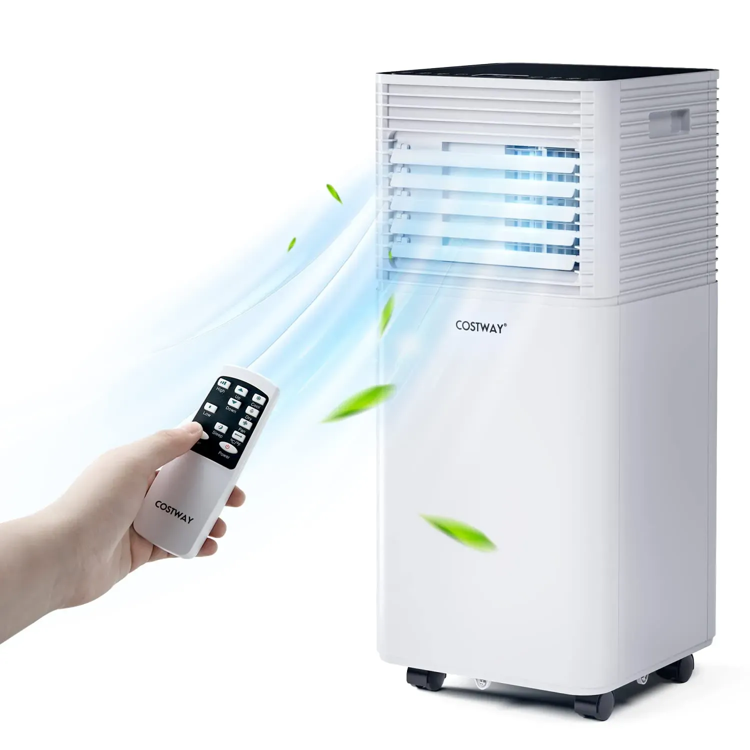 Costway 10000 BTU portable air conditioner with sleep mode and remote control for small apartments and dorms