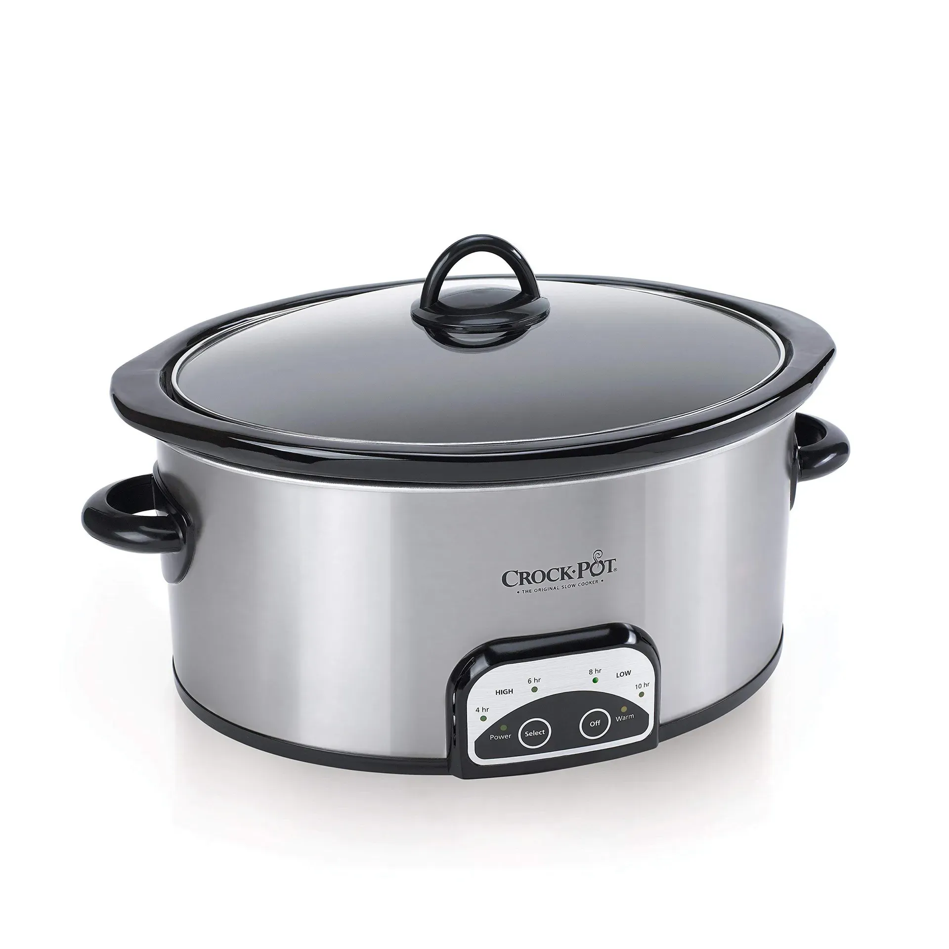 Crock-Pot 6 quart Cook & Carry programmable slow cooker with stainless steel exterior