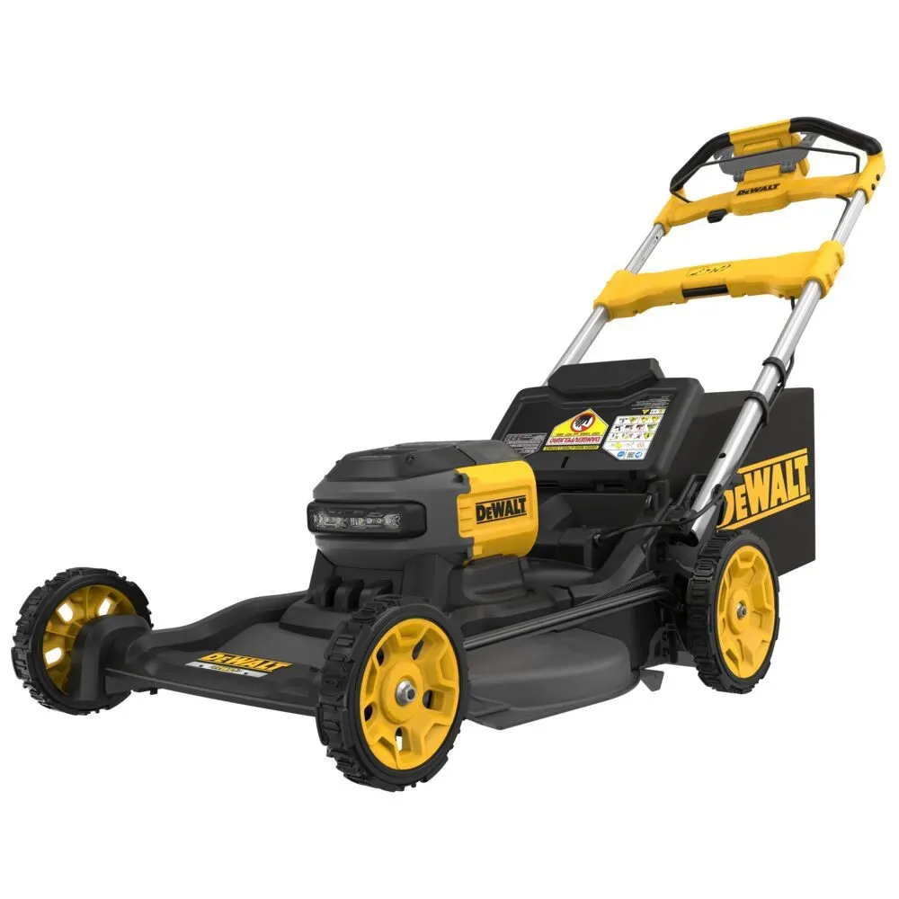DeWalt 2X20V Max 21-inch cordless push lawn mower with dual batteries