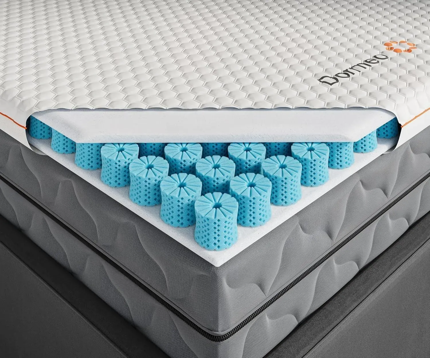 Dormeo Premium Breathable Mattress Topper with Octaspring Technology air channels