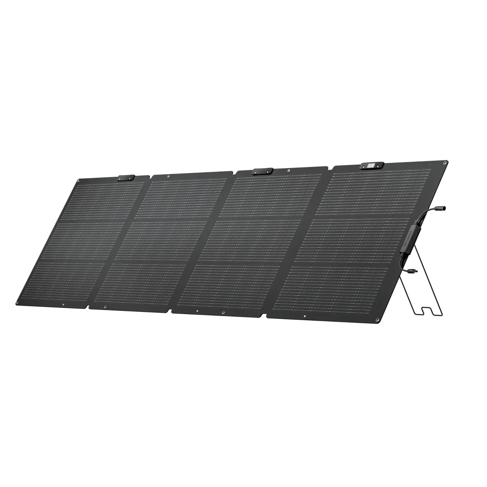 EcoFlow 220 watt portable solar panel with N-Type solar cells and ETFE coating on outdoor terrain