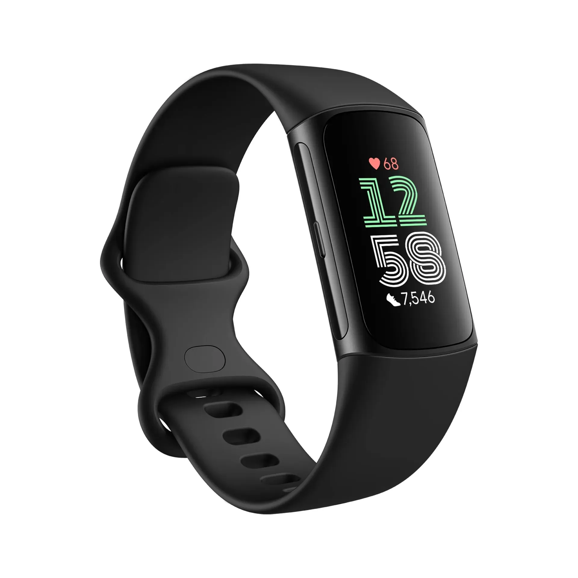 Fitbit Charge 6 fitness tracker with heart rate broadcasting to compatible gym equipment and Google apps
