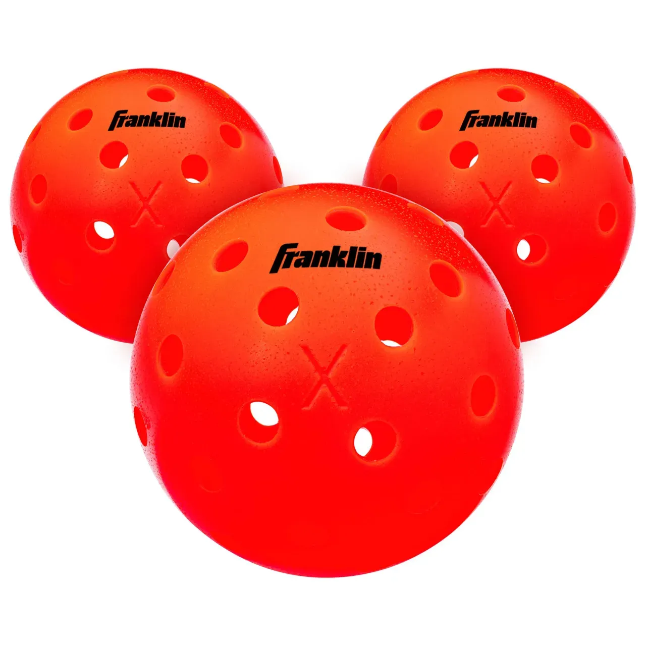 Franklin Sports X-40 outdoor pickleballs USAPA approved bright yellow tournament balls for asphalt and concrete courts