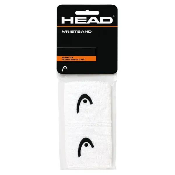 HEAD pickleball wristbands moisture-wicking polyester spandex sweatbands pack of 2