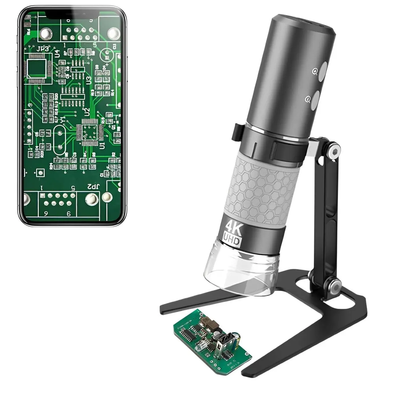 Jiusion WiFi USB digital handheld microscope 4K for electronics PCB inspection