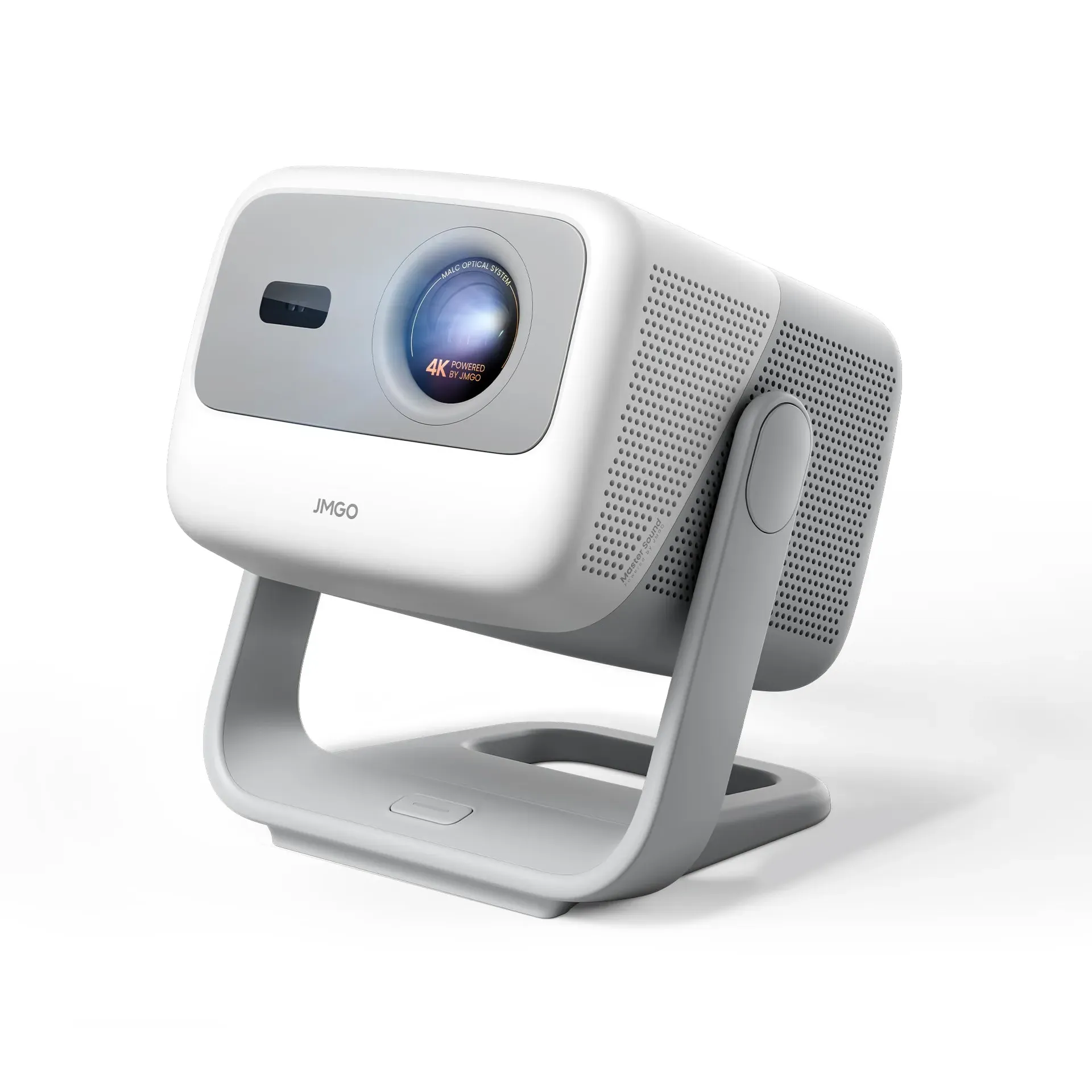 JMGO N1S 4K triple laser smart portable projector with gimbal stand and Google TV