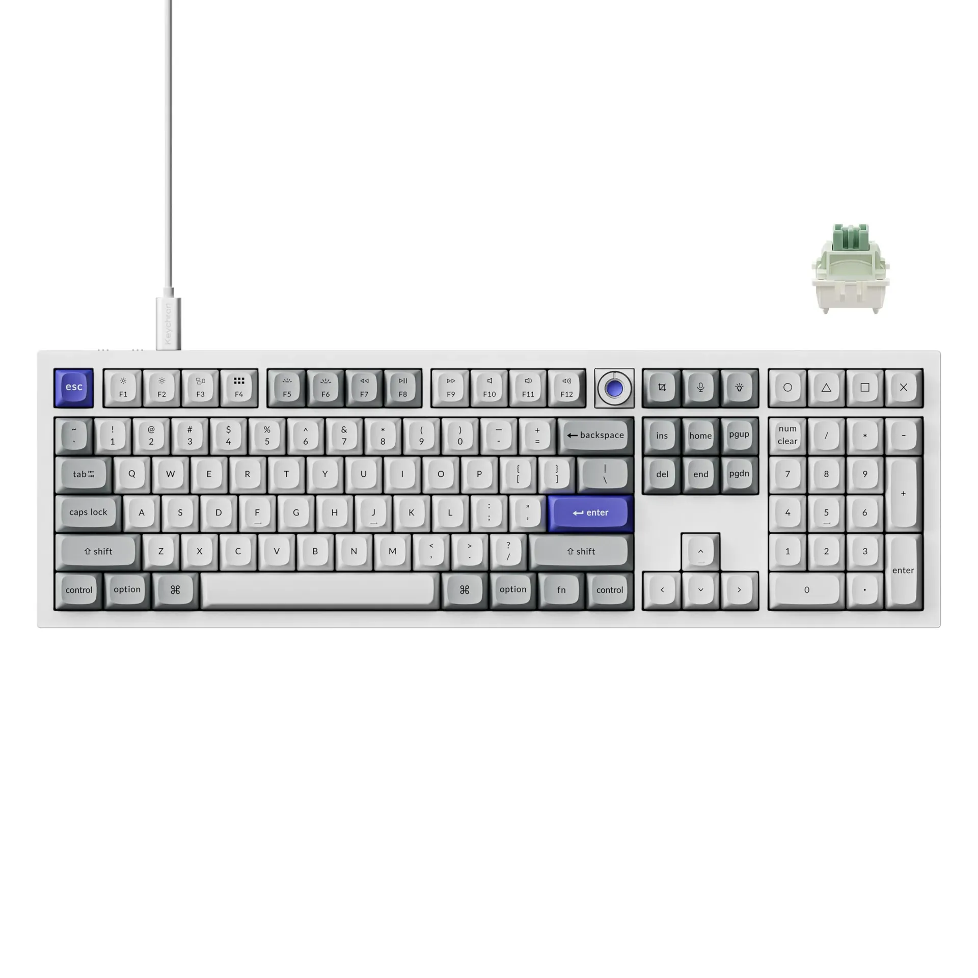 Keychron Q6 HE 8K Edition wired Hall Effect keyboard with full CNC aluminum body and RGB backlighting