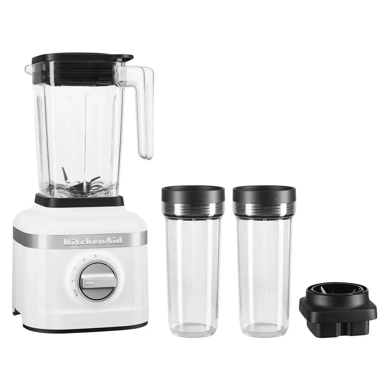 KitchenAid K150 compact premium blender with asymmetric blade and personal blending jars