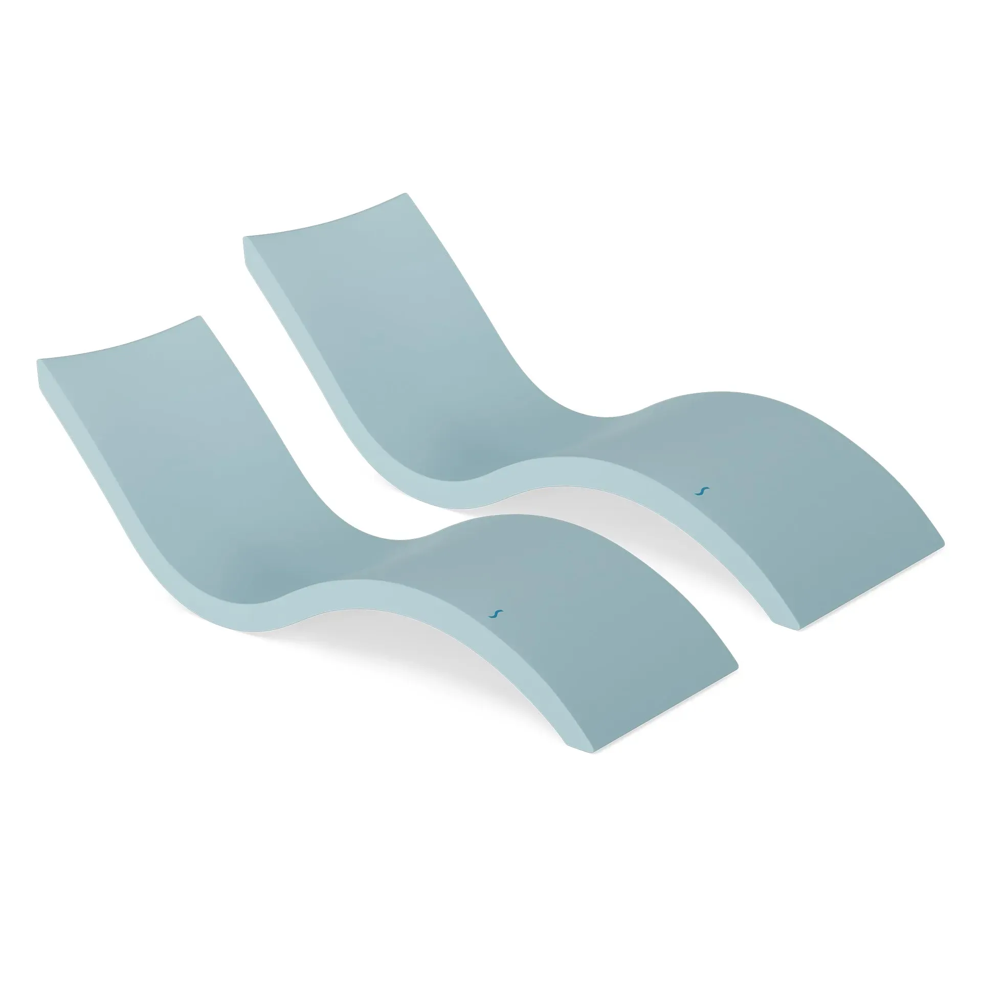Ledge Lounger Signature Chaise Lounge Chair submerged on a pool sun shelf