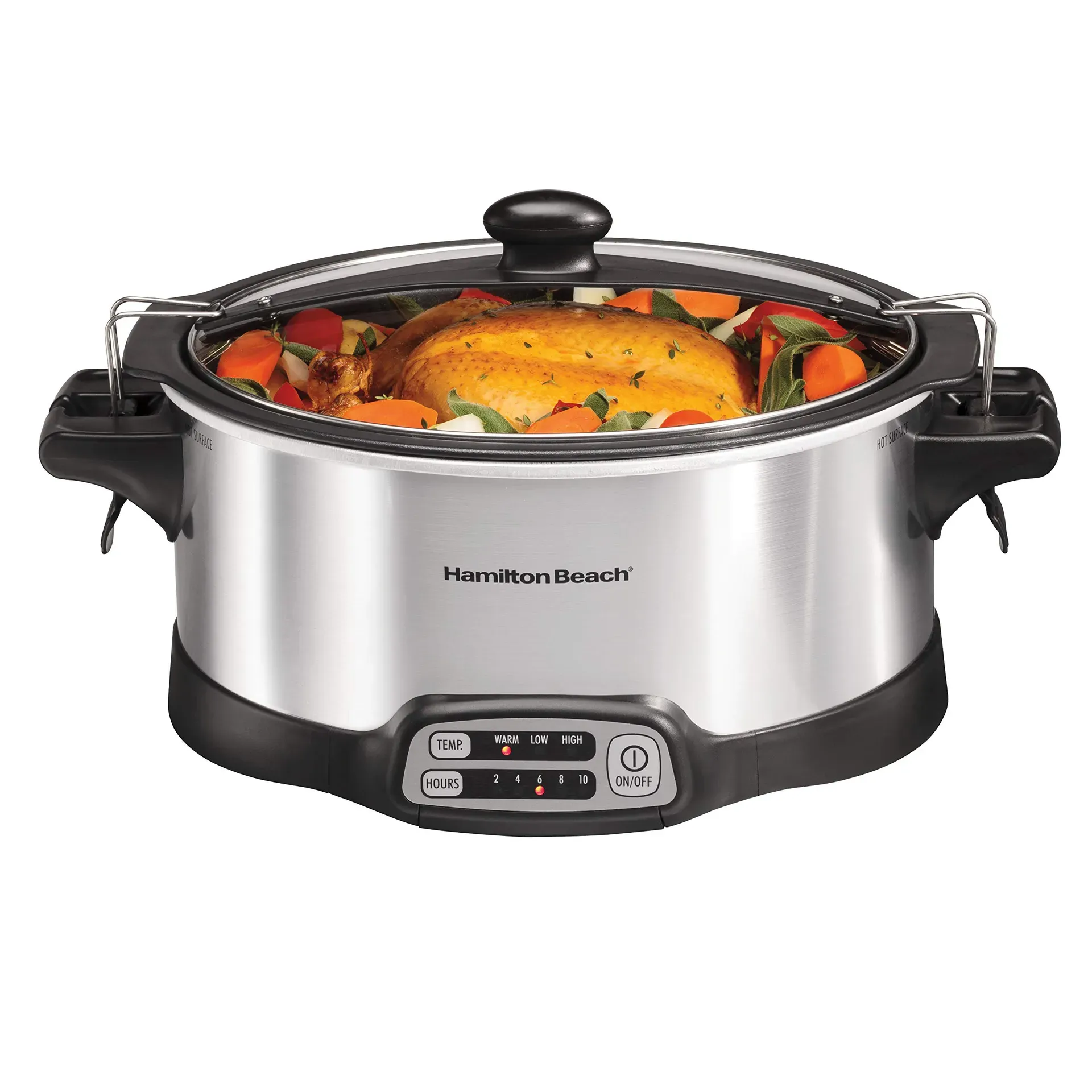 Morphy Richards 3.5L Sear & Stew slow cooker with stovetop-safe aluminum pot