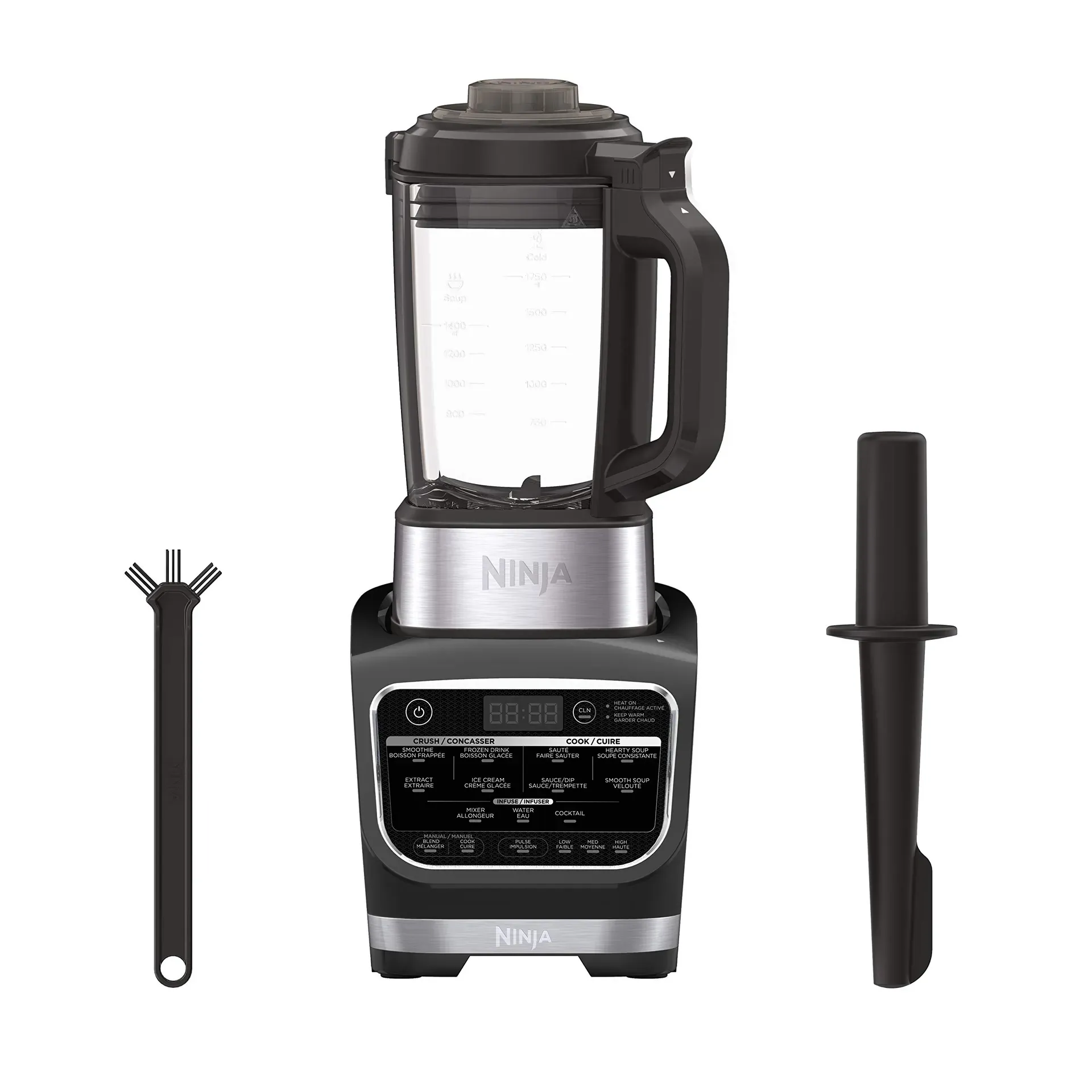 Ninja Foodi Cold & Hot premium blender with glass pitcher and built-in heating element