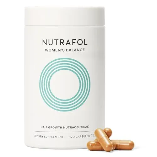 Nutrafol Women's Balance Hair Growth Supplements bottle for ages 45 and up