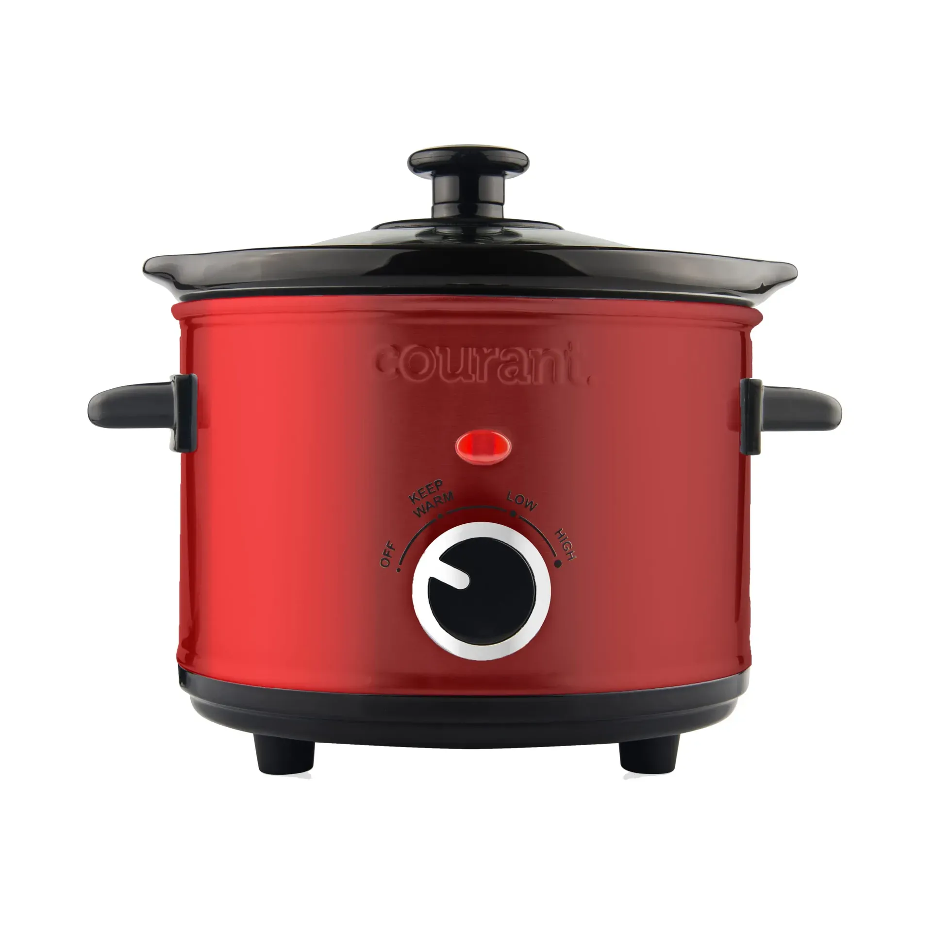 Presto 06006 6-quart slow cooker with stoneware insert and glass lid on kitchen counter