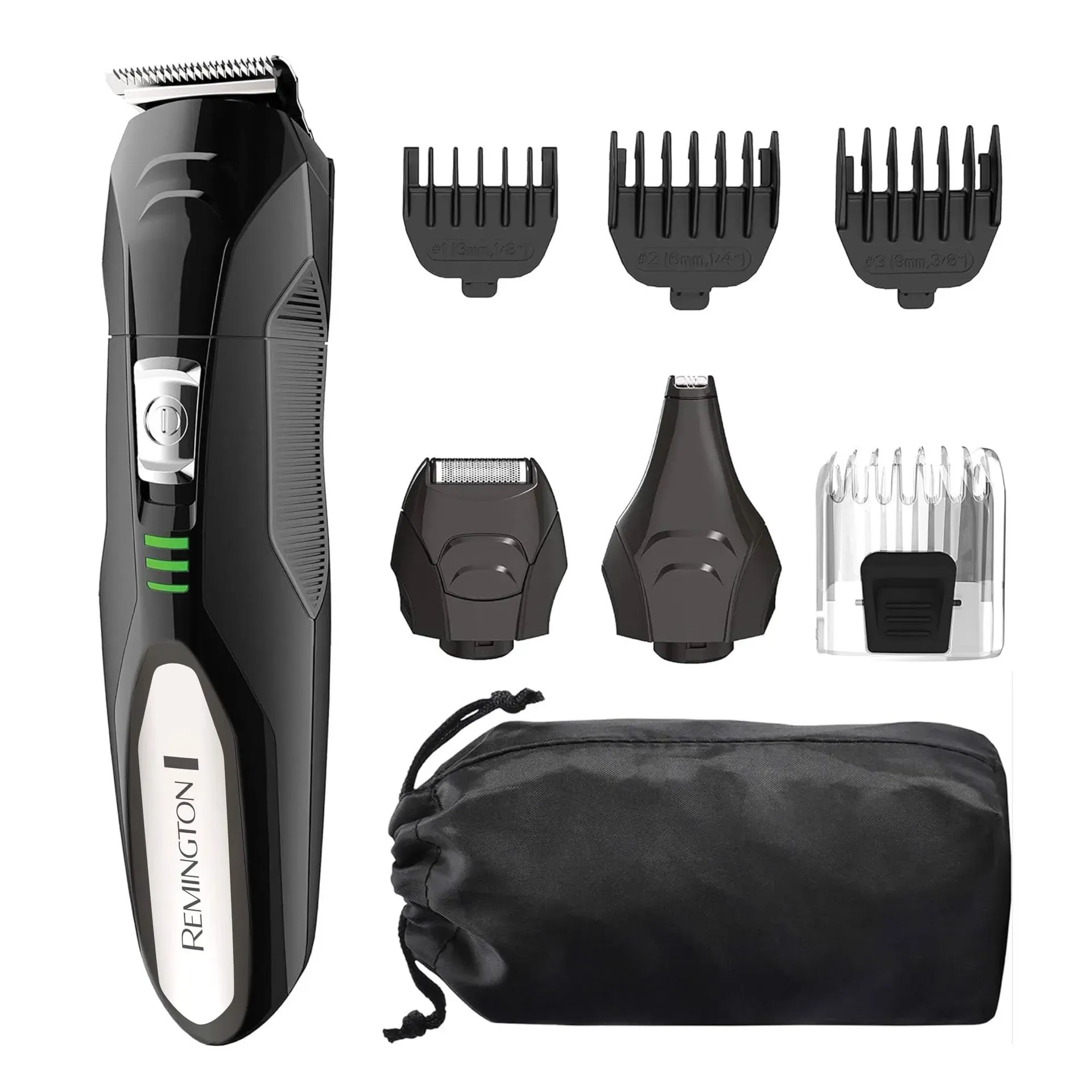 Remington All-in-One Grooming Kit PG6025 Lithium Powered 8-Piece Set with attachments