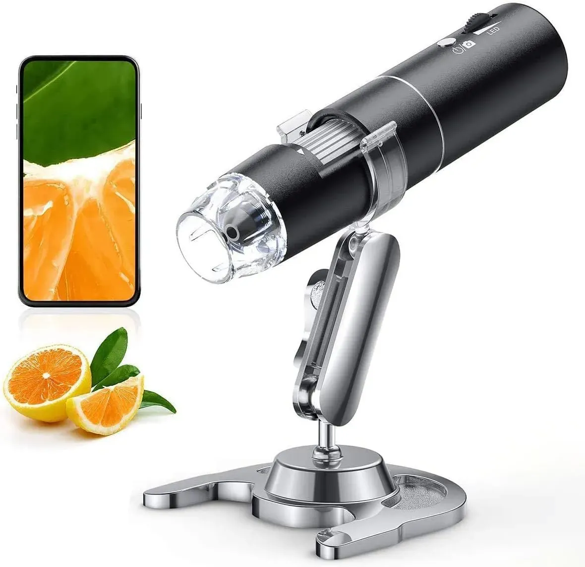 Skybasic wireless digital microscope 50X-1000X WiFi for kids and family exploration
