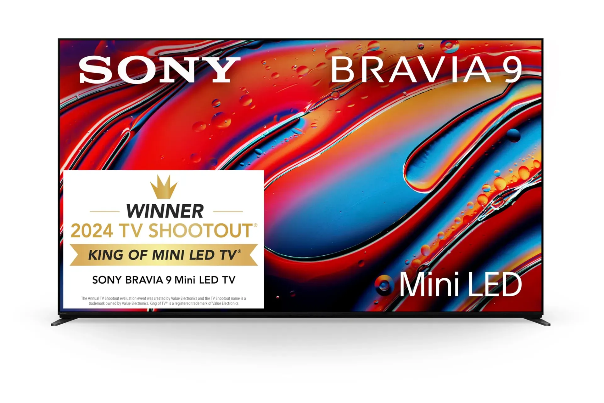 Sony 85-inch BRAVIA 9 Mini LED QLED 4K HDR smart Google TV paired with PlayStation 5