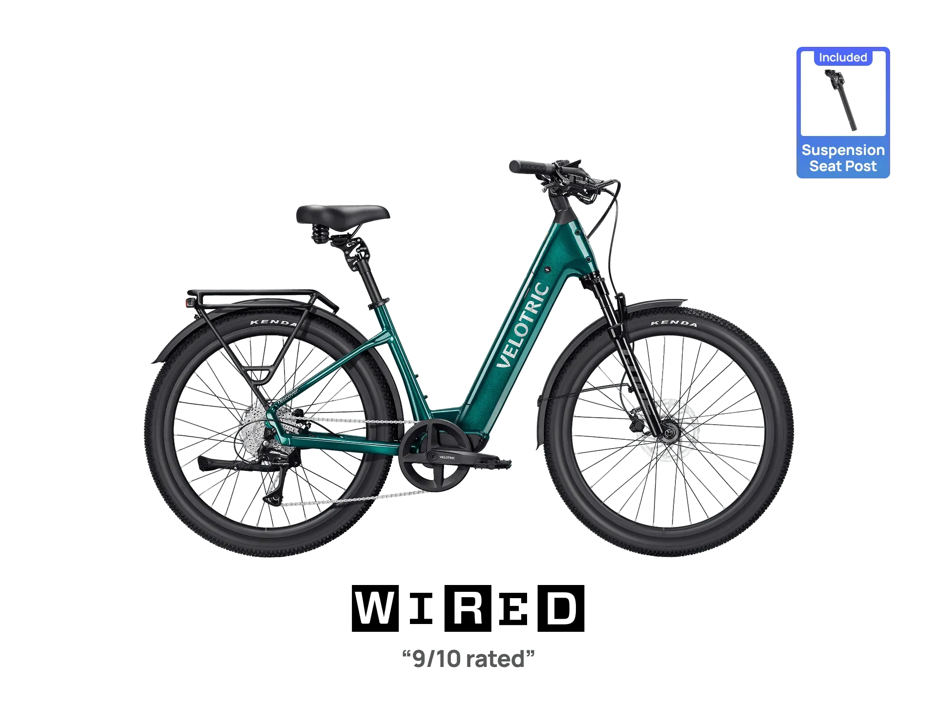 Velotric Discover 3 step-through electric commuter bike with upright riding position