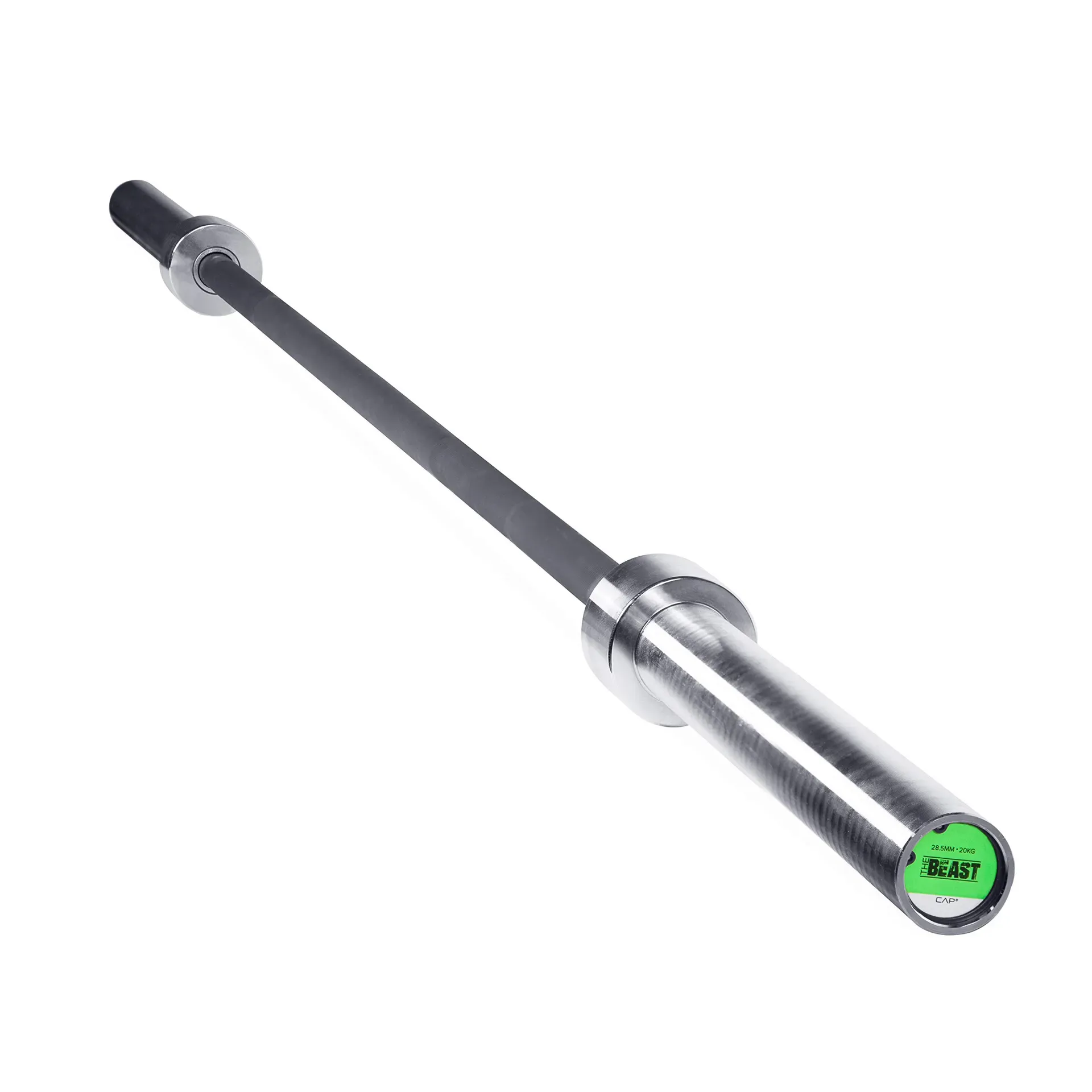 CAP Barbell THE BEAST Olympic barbell 45-pound with black phosphate finish for home weightlifting