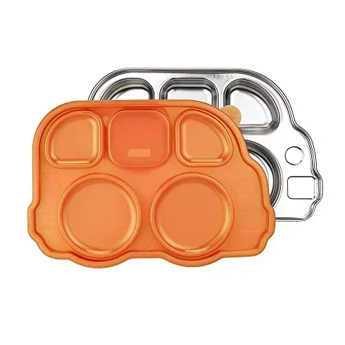 Innobaby Bus stainless steel bento lunch box with five compartments for picky eaters