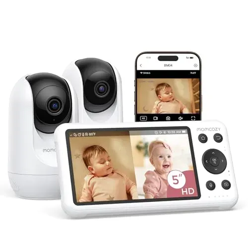Momcozy BM04 smart WiFi baby monitor with two cameras