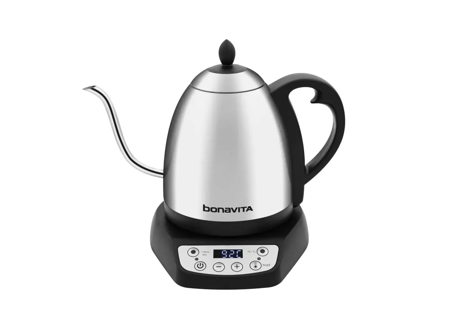Bonavita BV382510V digital gooseneck kettle with precise temperature control and stainless steel body