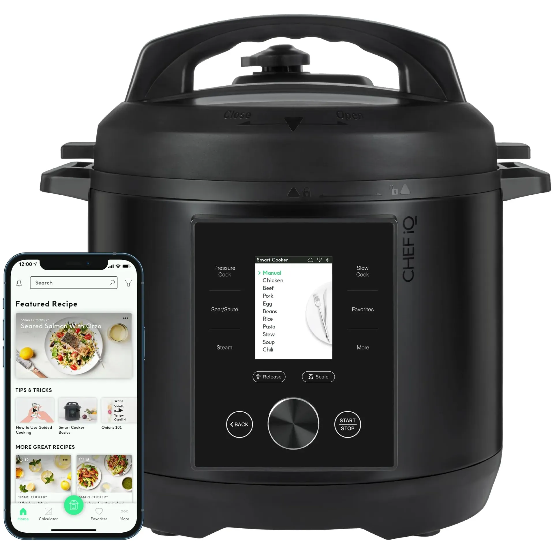 Chef iQ Smart Pressure Cooker with WiFi connectivity and built-in digital scale