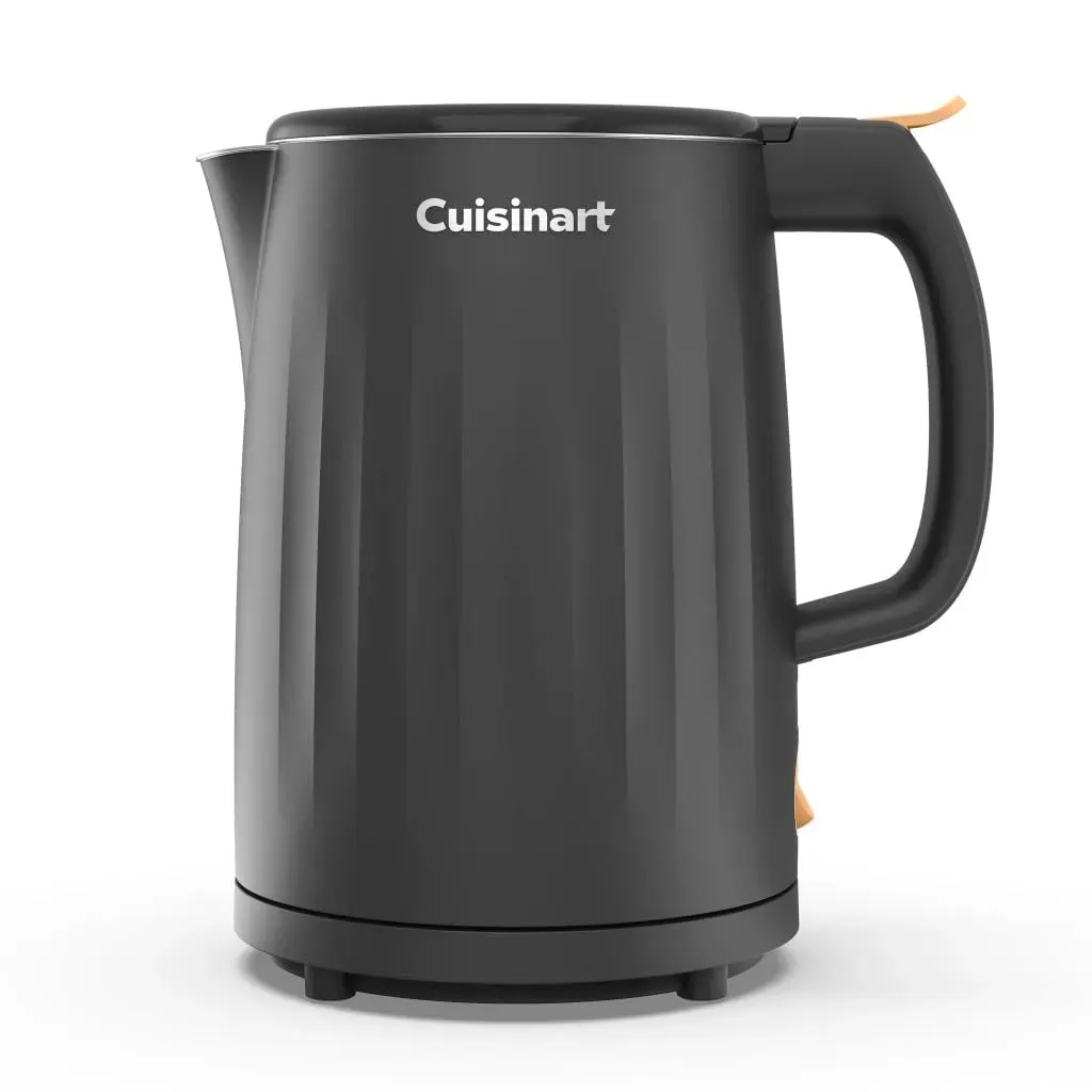 Cuisinart Soho CK-10BK compact 1-liter double wall electric kettle in matte black finish