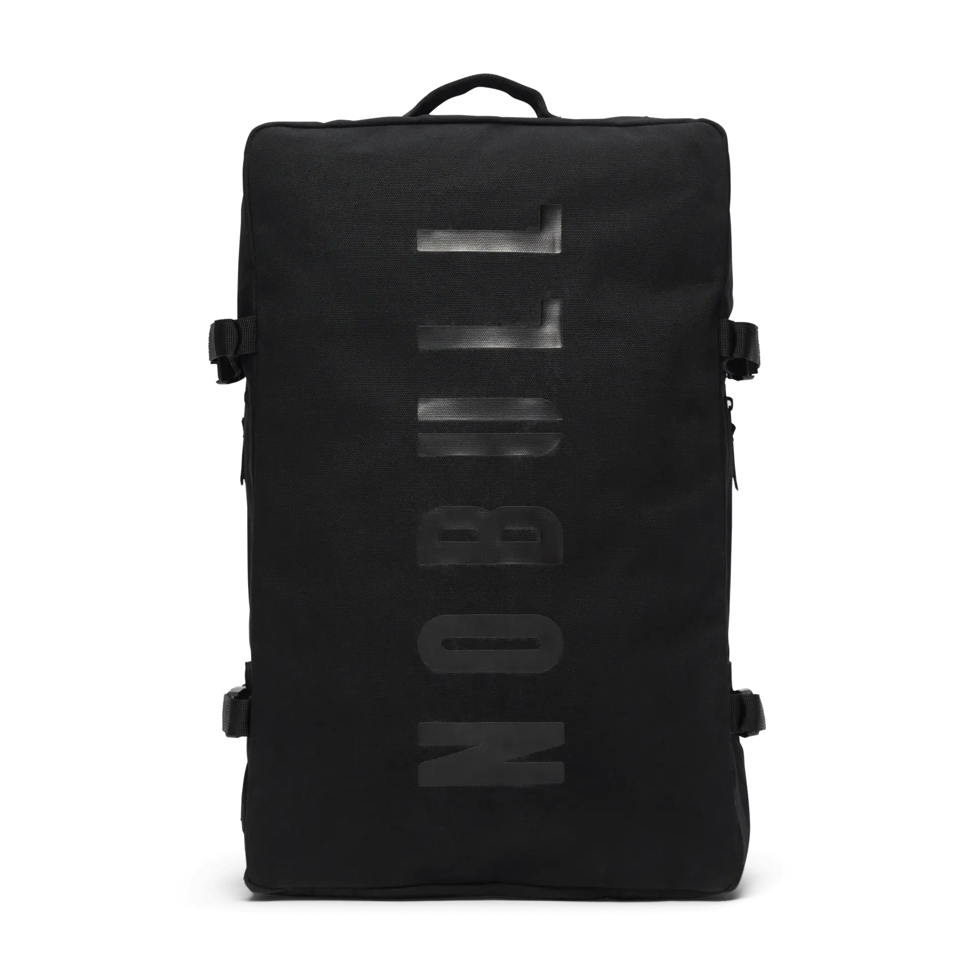 NOBULL Waxed Canvas Duffelback gym bag with heavyweight waxed canvas and leather-stitched accents