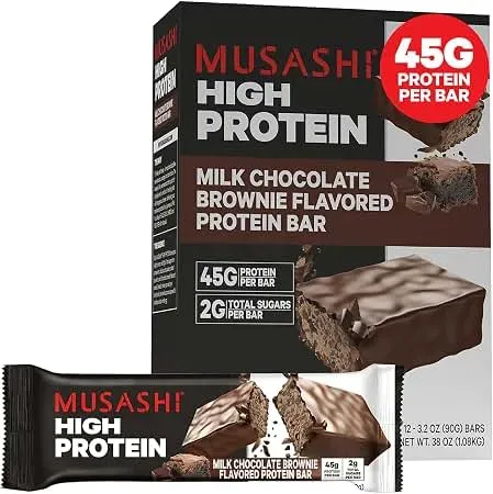 ProSupps MYBAR High Protein Bar, 12-count box of triple-layered bars with 30g protein each on gym bag
