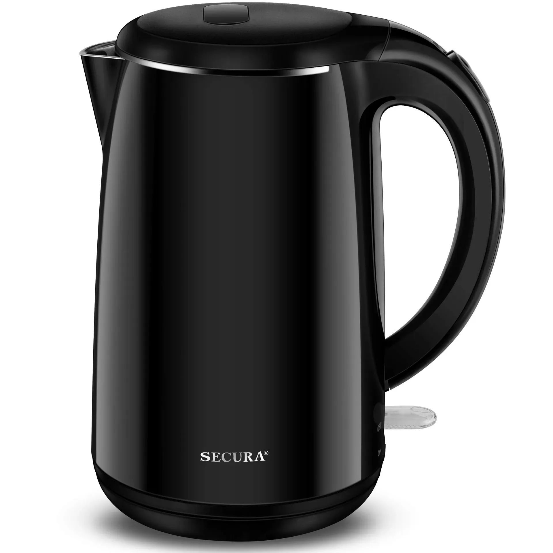 Secura SWK-1701DA double wall stainless steel electric kettle with cool-touch exterior