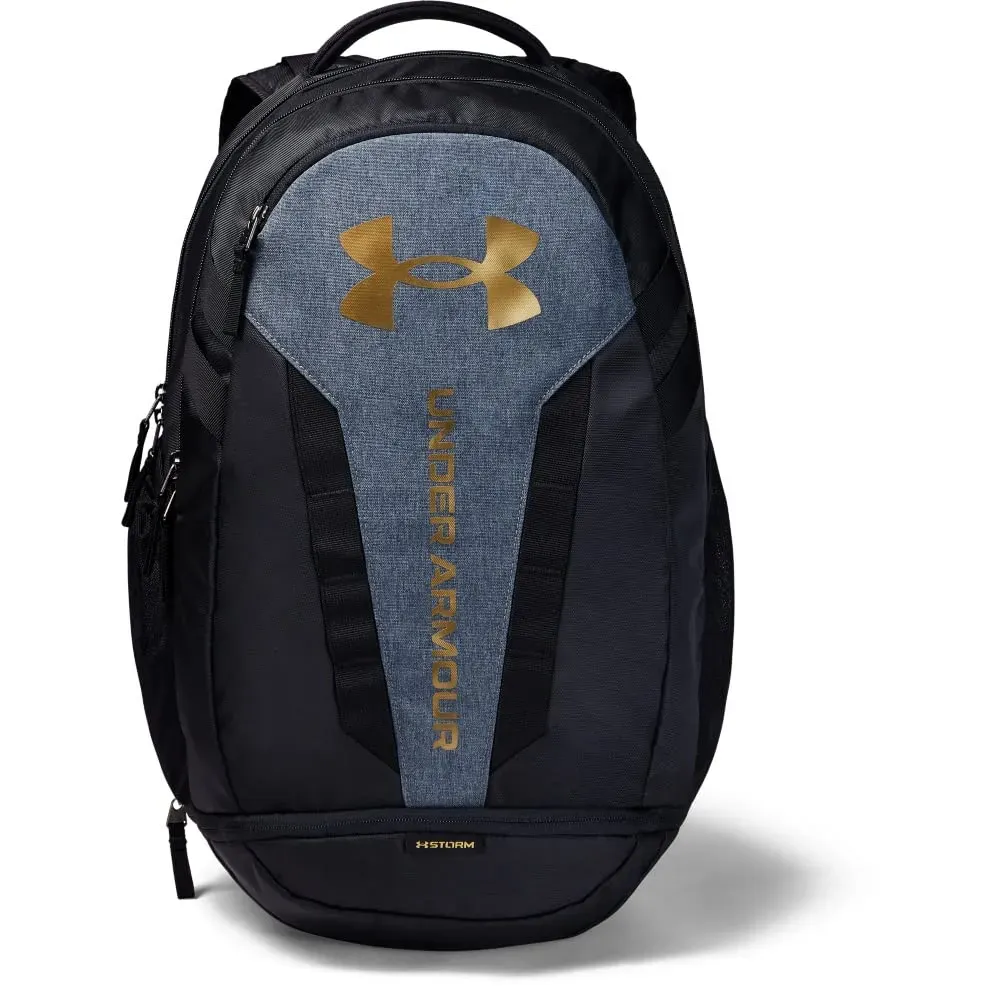 Under Armour Hustle 5.0 backpack gym bag with water-resistant soft-shell and reflective detailing