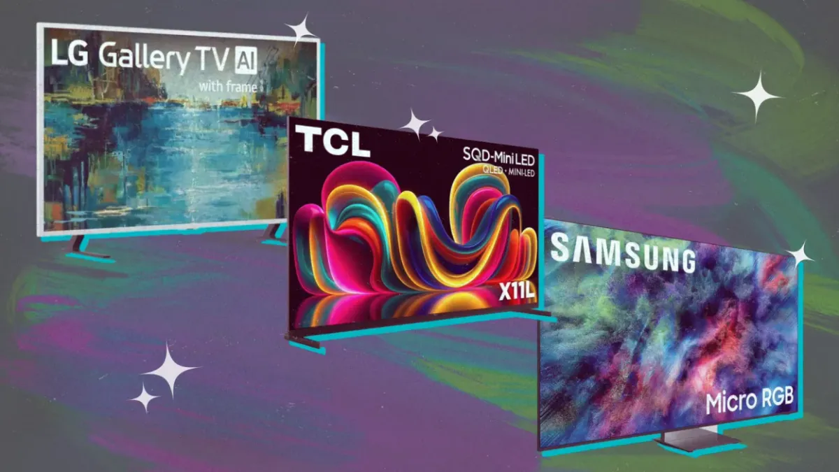 Top 10 best smart TVs of 2026 including LG OLED G5, Hisense U7 Mini-LED, TCL QM6K, and Roku Pro Series QLED ranked side by side