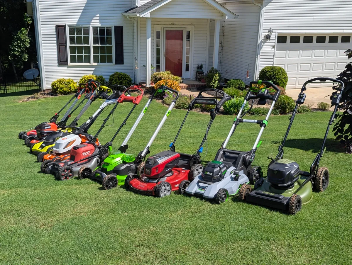 Best electric lawn mowers of 2026 including EGO riding tractor, Honda walk-behind, and Mammotion robotic mower compared