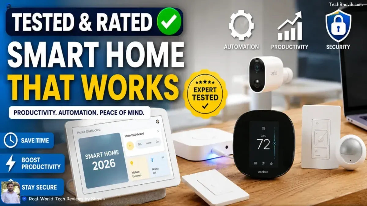 Top 10 best smart home devices of 2026 including smart plugs, lights, cameras, locks, and air purifiers ranked and reviewed