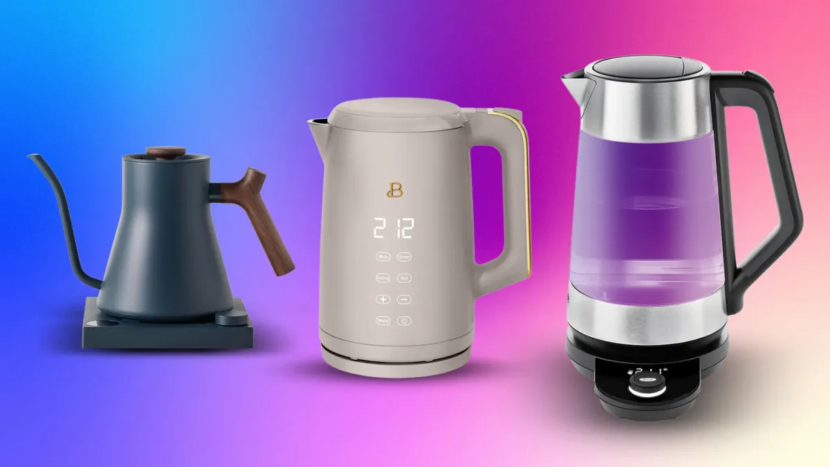 Top 10 best budget electric kettles of 2026 ranked comparison featuring OVENTE, Hamilton Beach, Secura, and Cosori models