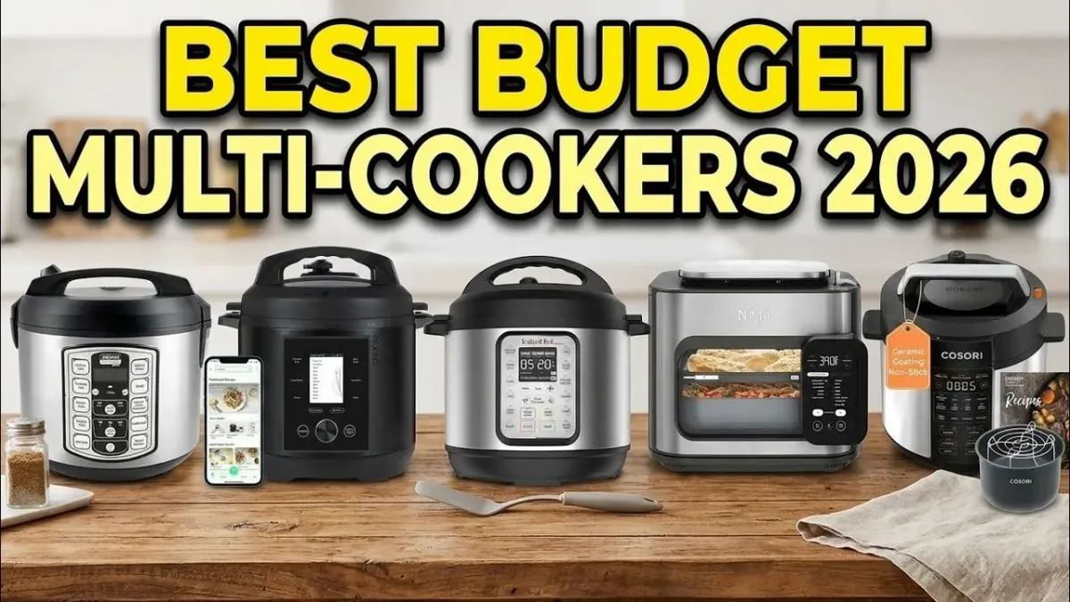Top 10 best budget multi-cookers of 2026 including Aroma rice cooker, Instant Pot Duo, and Breville Fast Slow Go